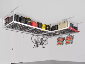Maximize Your Space with a Hammertone Overhead Storage Rack
